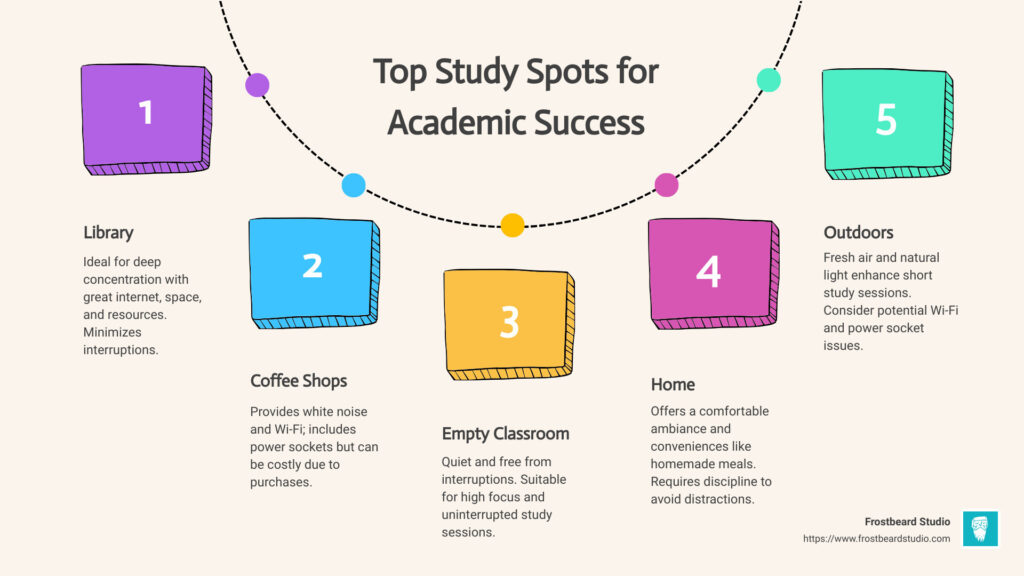 10 ideal quiet places to study for better focus and success