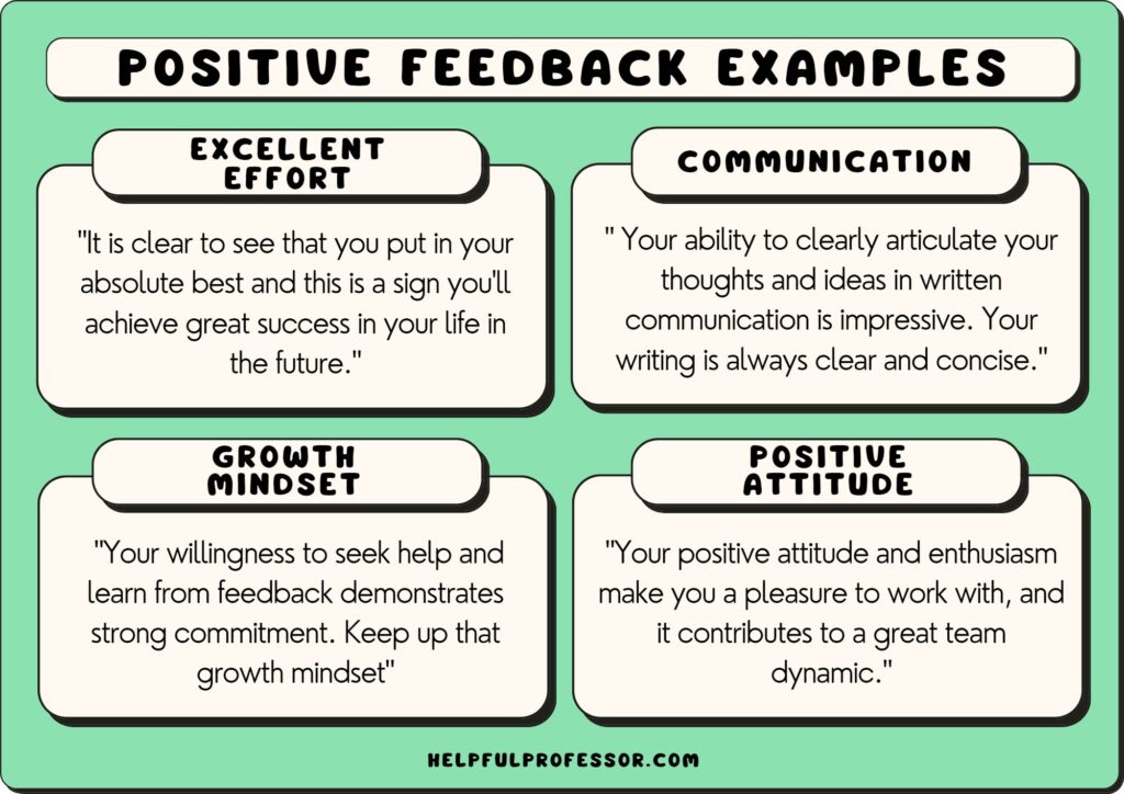 10 powerful positive feedback examples to inspire growth