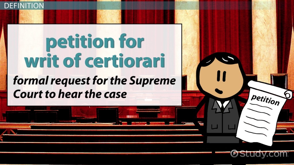 a writ of certiorari example in legal context