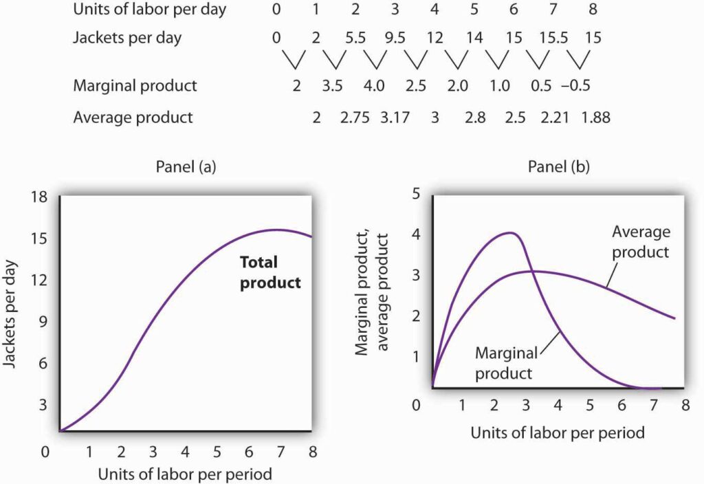 adding labor on average product in fixed plants