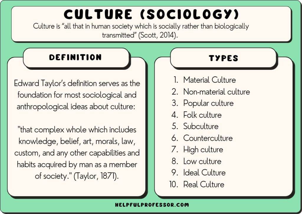 culture definition in sociology key examples