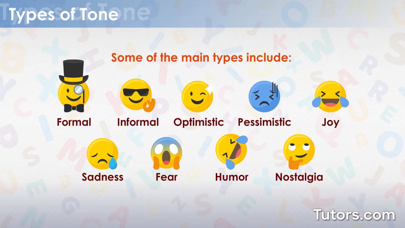 different tones of poems through famous examples
