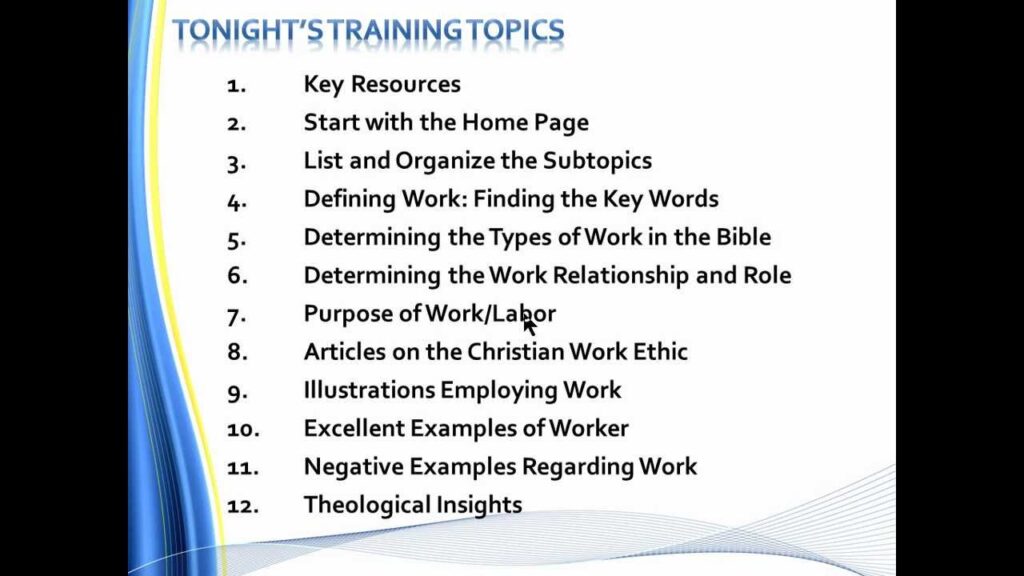 examples from the list of christian ethics