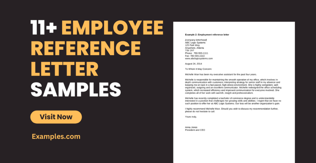 examples of a letter of recommendation for employee