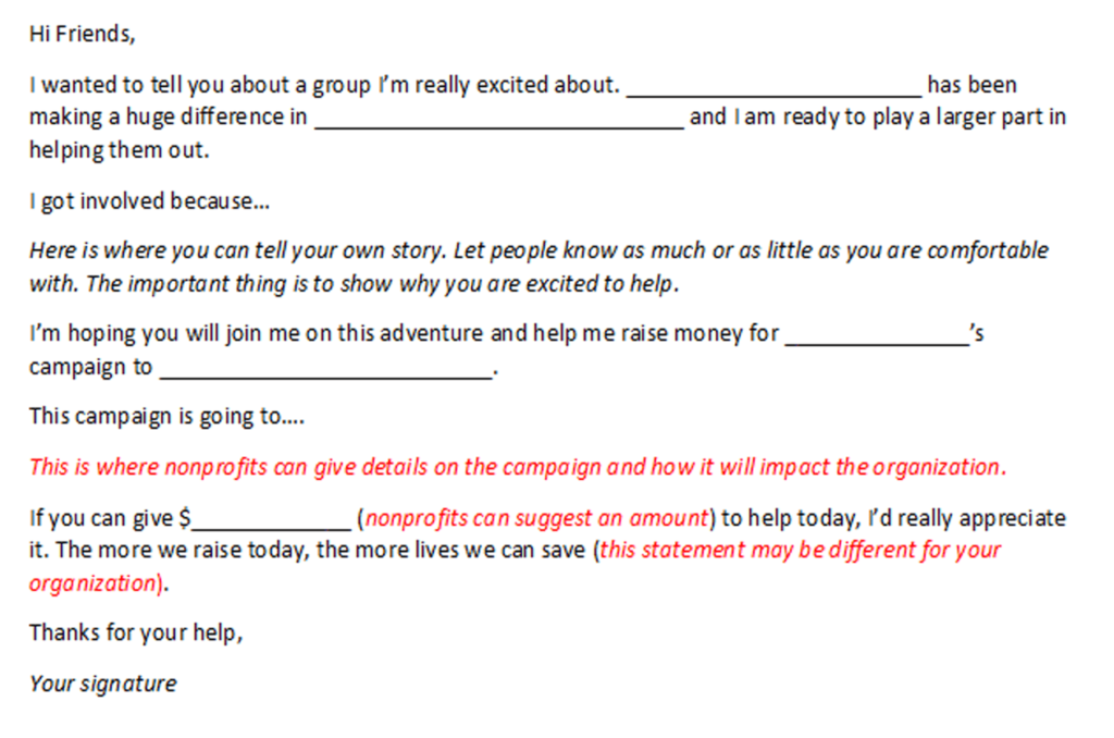 examples of a request for donation letter