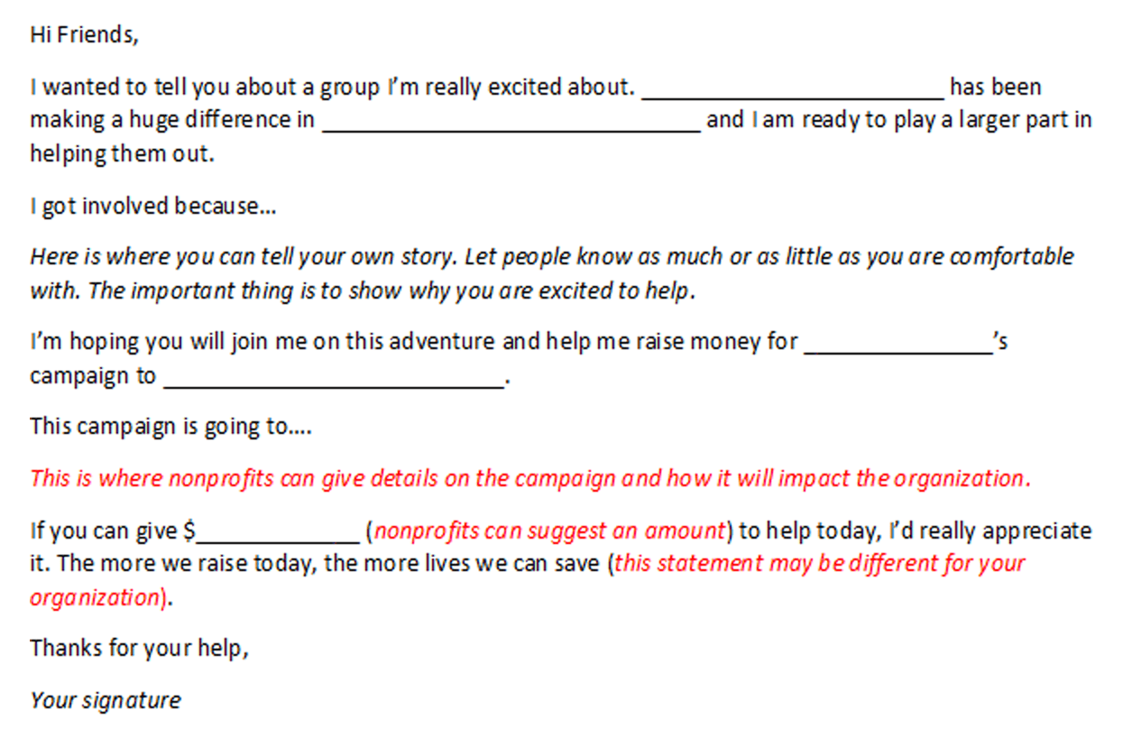 examples of a request for donation letter