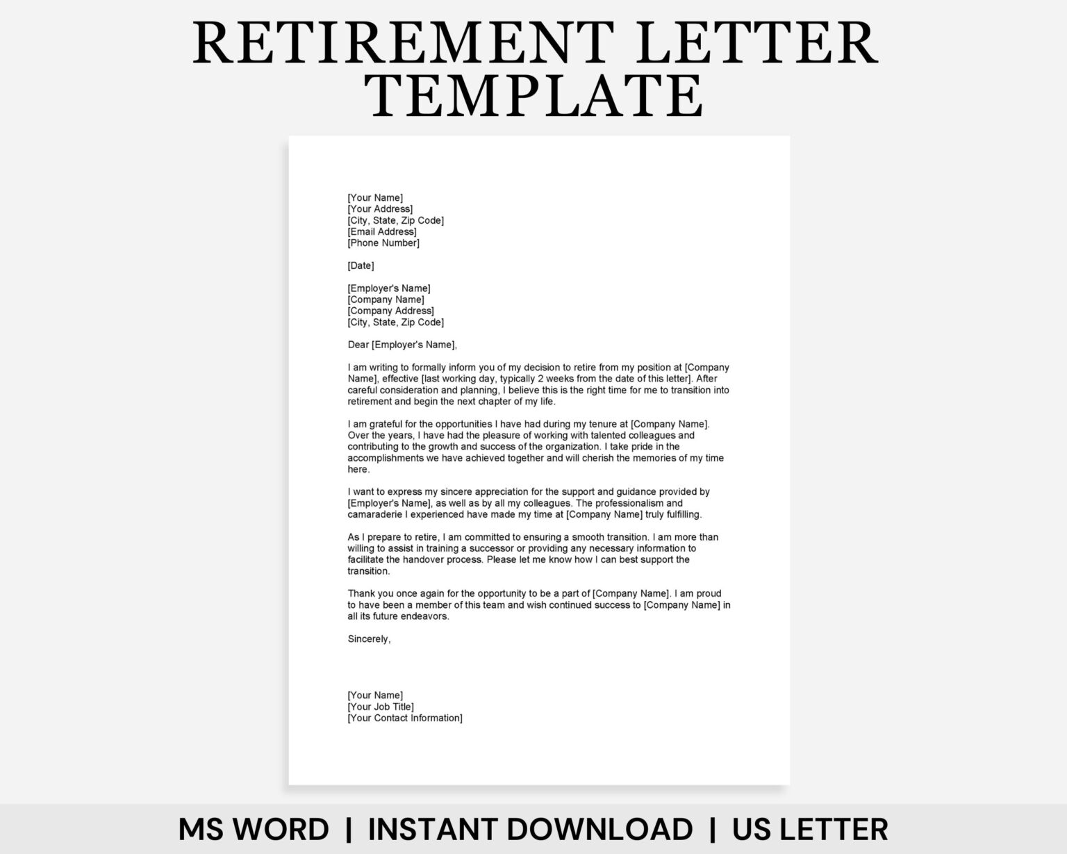 Retirement Transition Photo Examples Examples of a Retirement Letter to Employer for Smooth Transitions