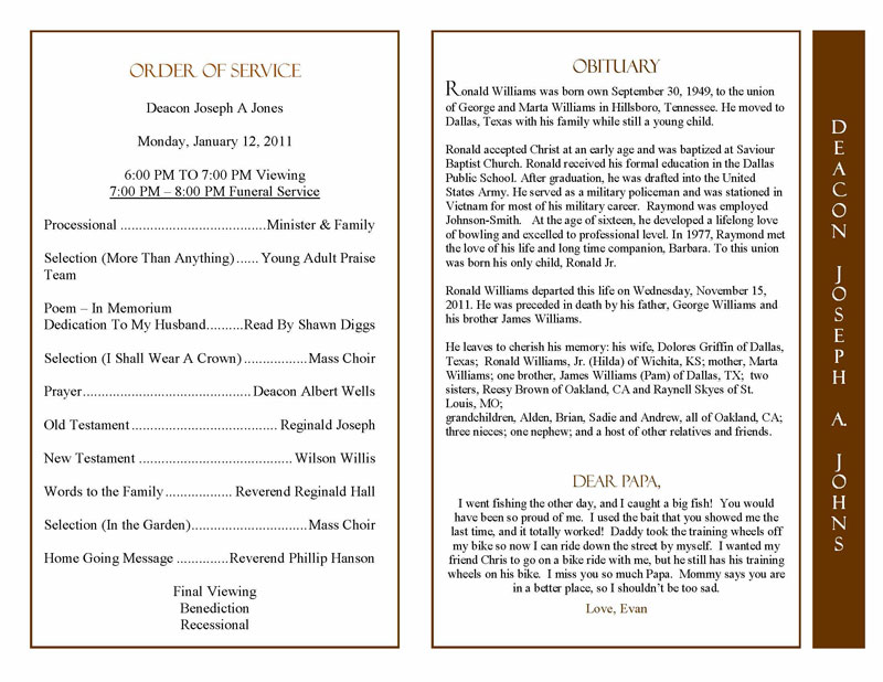 examples of an effective obituary outline