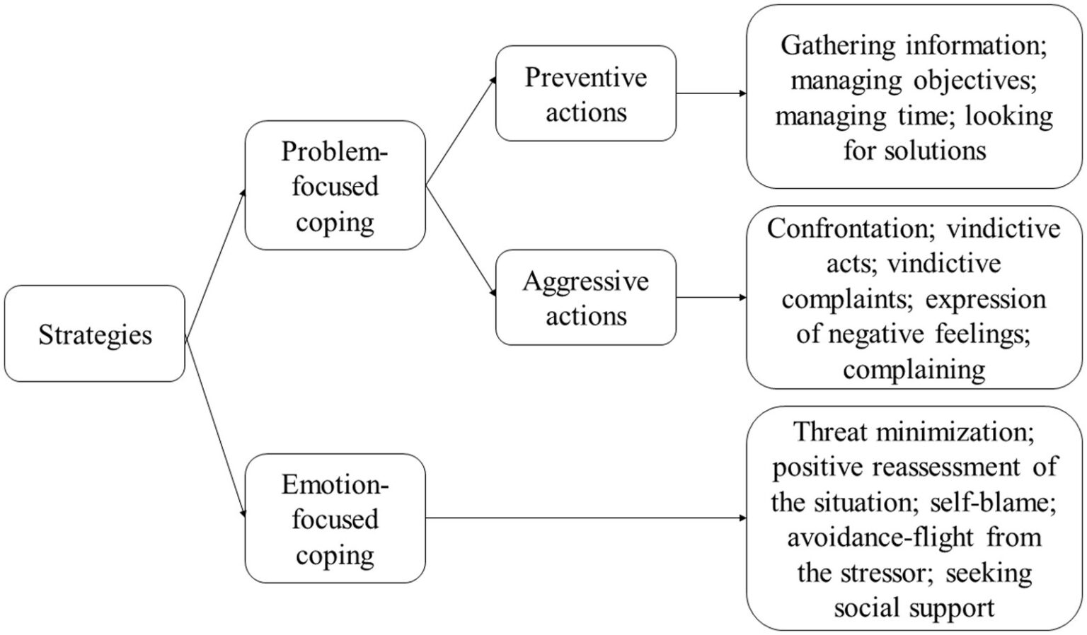 Examples of Coping Strategies: Seeking Support and Venting Anger