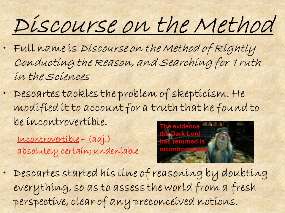examples of descartess rules for scientific reasoning