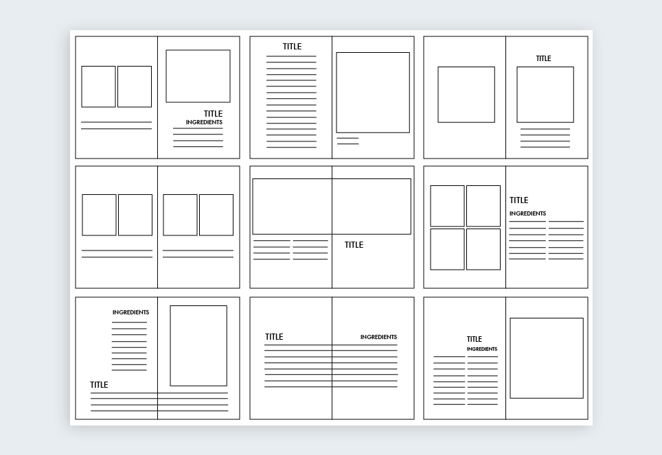 examples of different types of grids in design