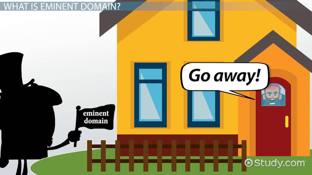 examples of eminent domain except scenarios