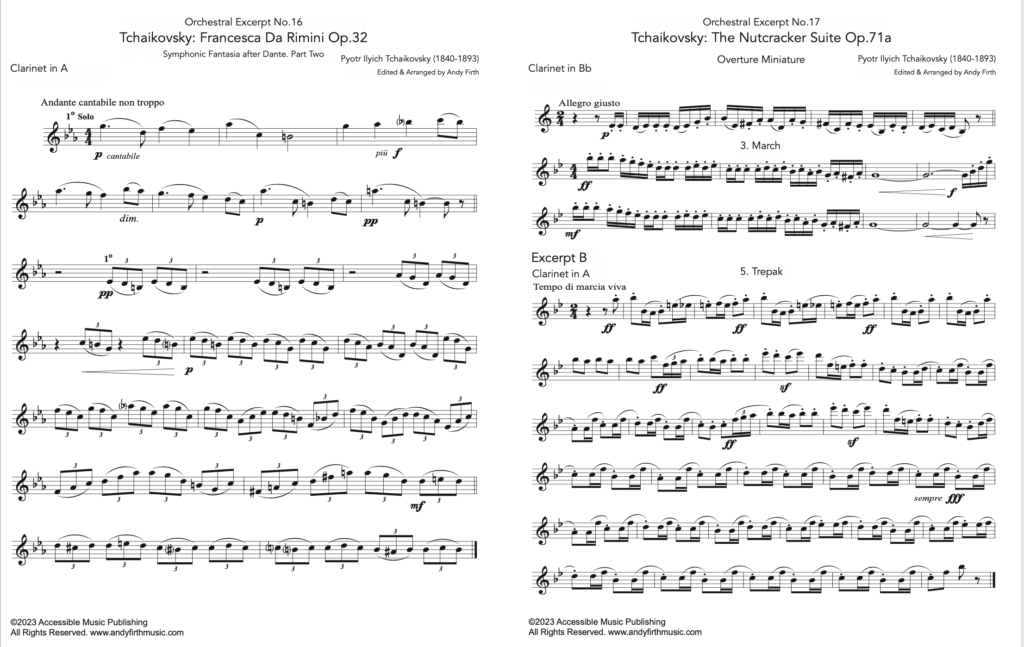 examples of excerpts classified as chamber music