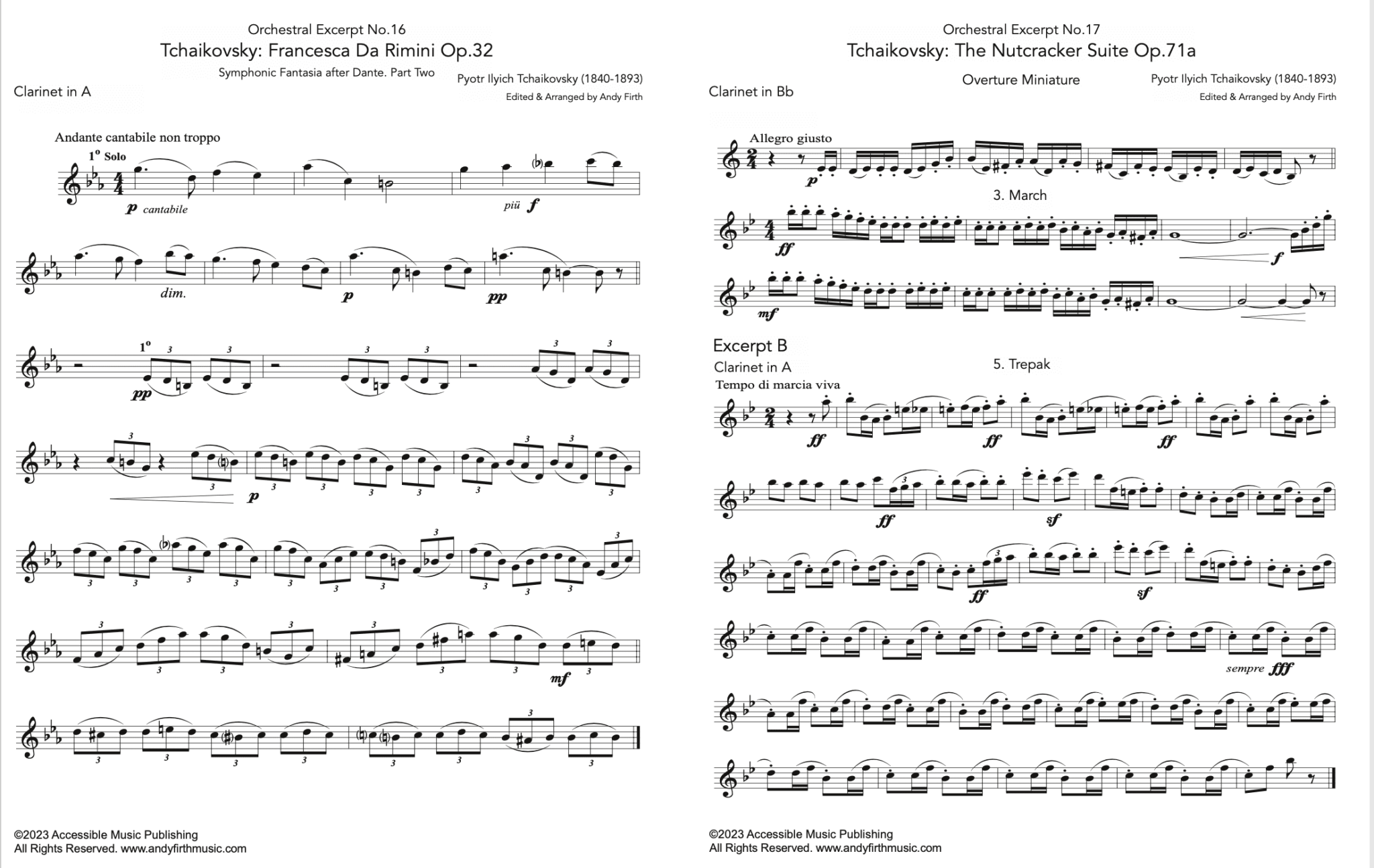 Musical Example Examples of Excerpts Classified as Chamber Music