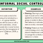 Examples of Informal Social Control Behaviors Explained examples of informal social control behaviors explained