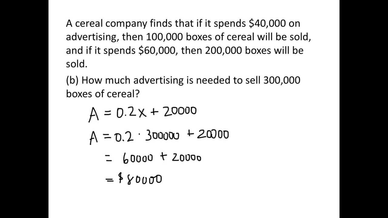 examples of linear functions in everyday life