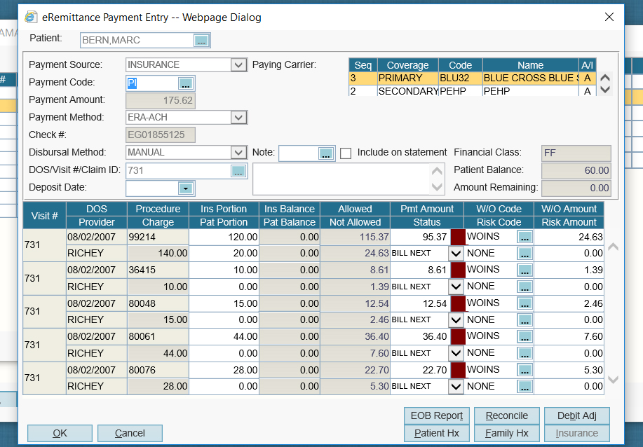 examples of medical billing software and ehr systems