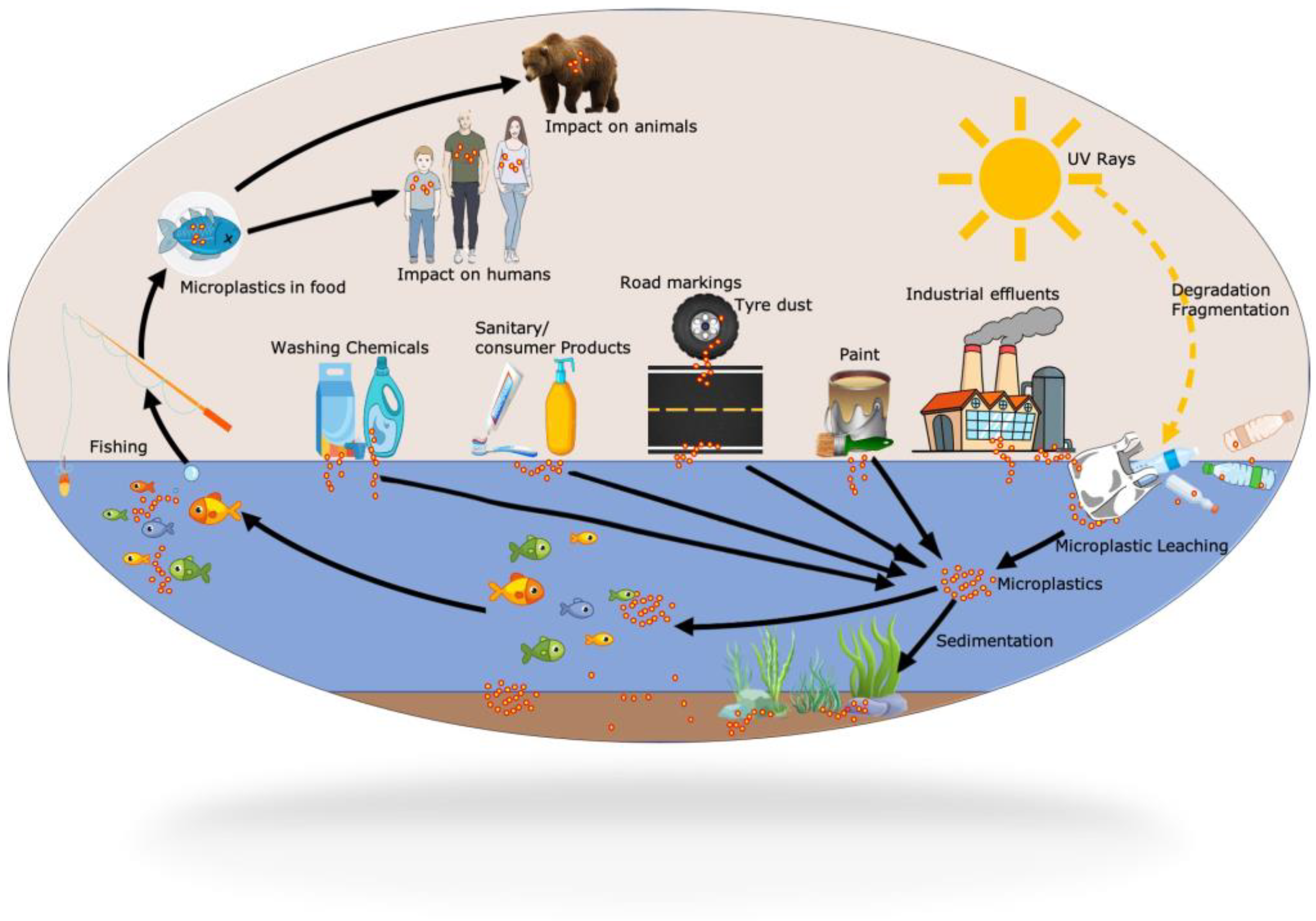 examples of microplastic impact on health and ecosystems