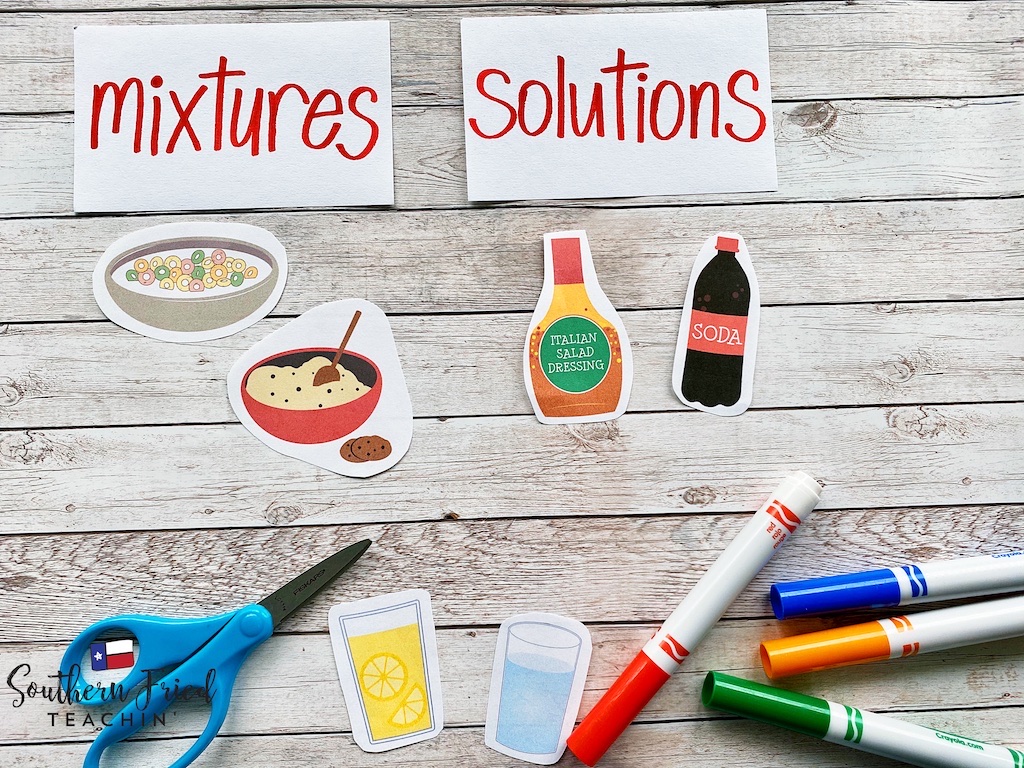 examples of mixtures and solutions for 5th grade students 1