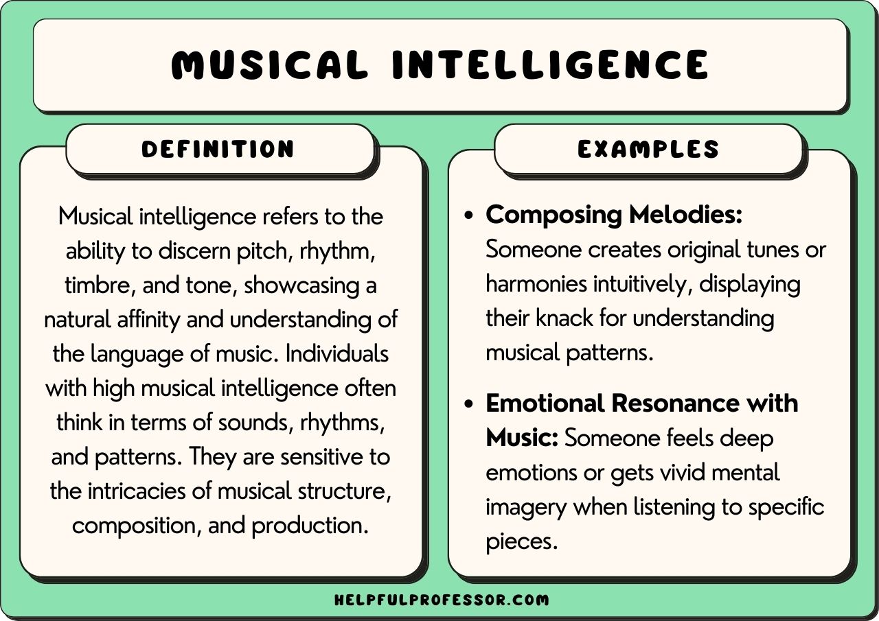 examples of musical intelligence in everyday life and learning