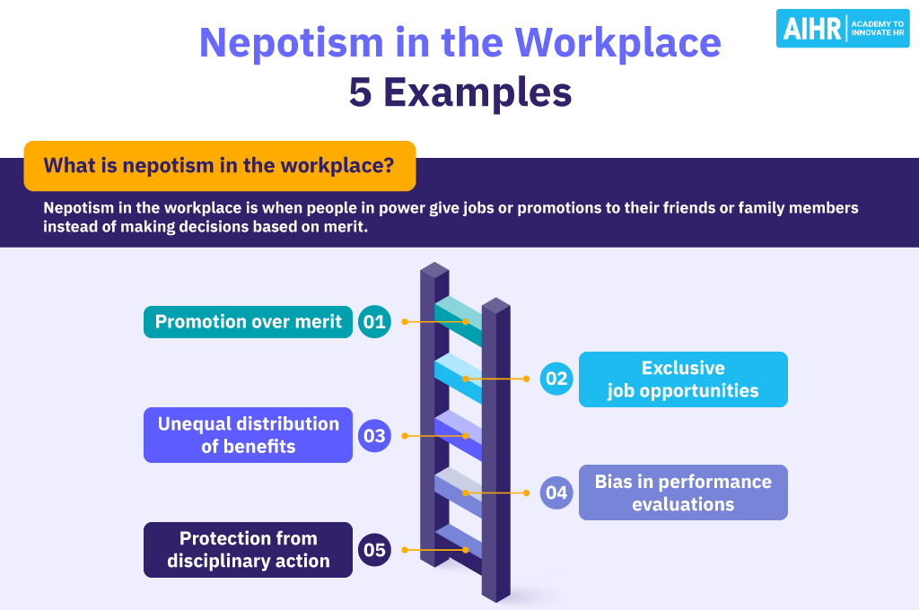 examples of nepotism in the workplace