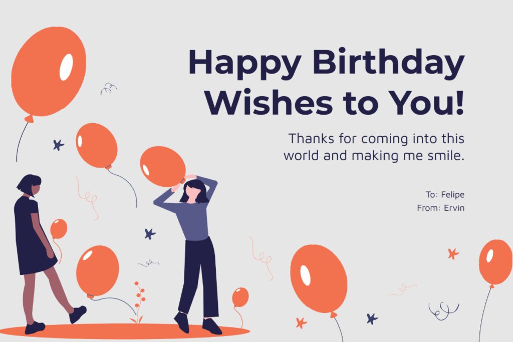 examples of newsletters birthday cards and thank you cards