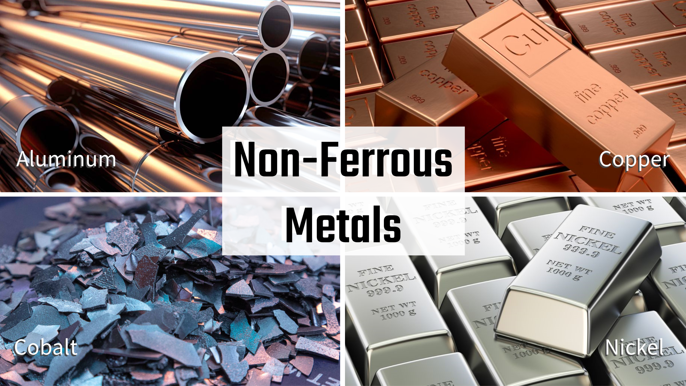 examples of non ferrous metals in modern industries