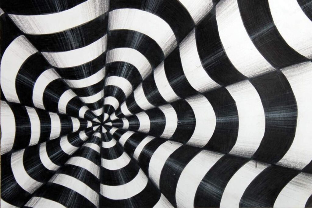 examples of op art that challenge perception