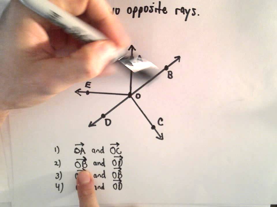 examples of opposite rays in geometry
