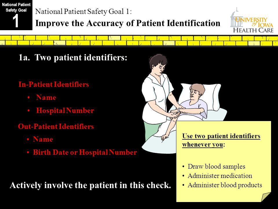 examples of patient identifiers for healthcare safety