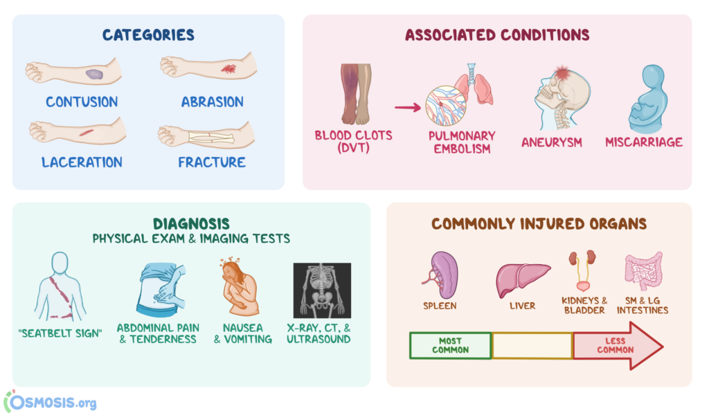 examples of physical trauma and its impact