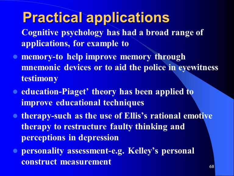 Examples of Practical Applications of Psychology