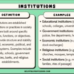 examples of public institutions and their impact