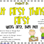 Examples of Putting First Things First examples of putting first things first