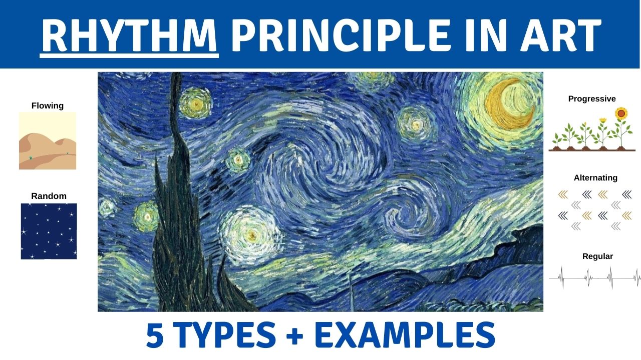 examples of rhythm principles of design in various mediums