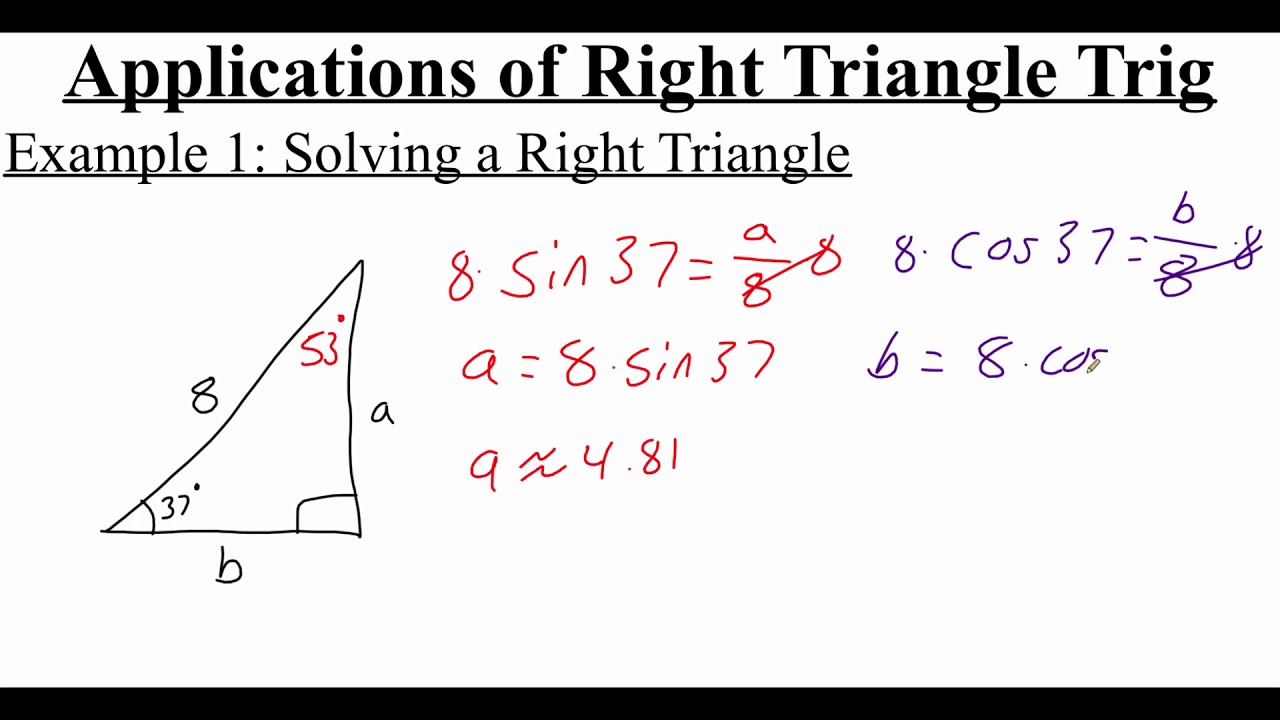 examples of right triangle applications