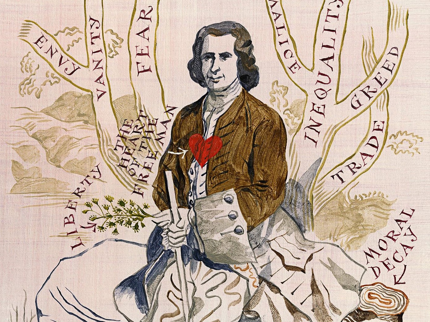 examples of rousseaus views on people being in chains