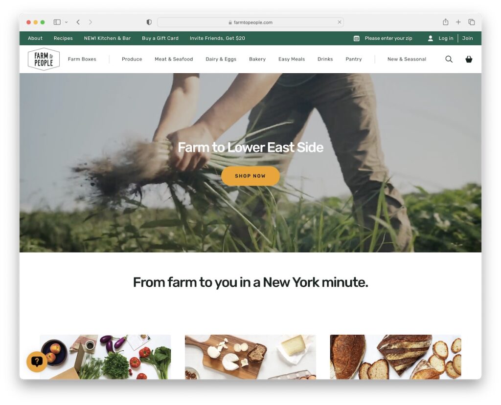 examples of simple ecommerce websites for easy selling