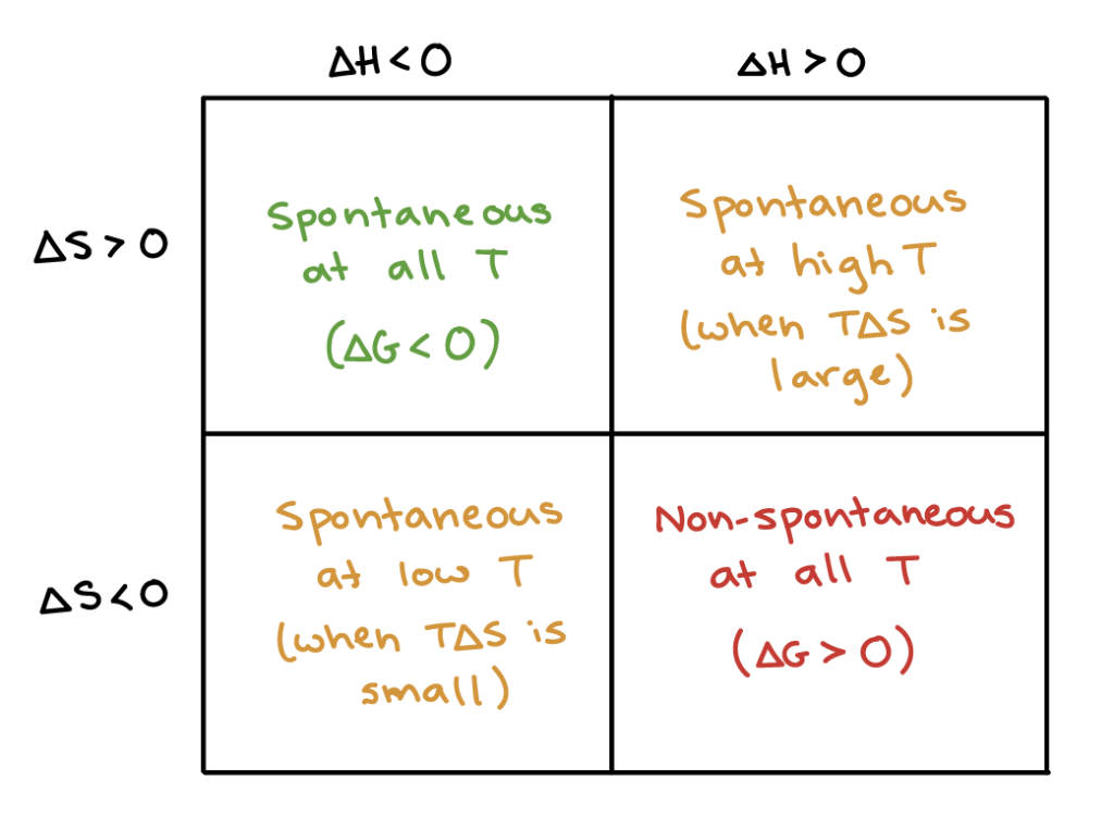 examples of spontaneous reactions explained