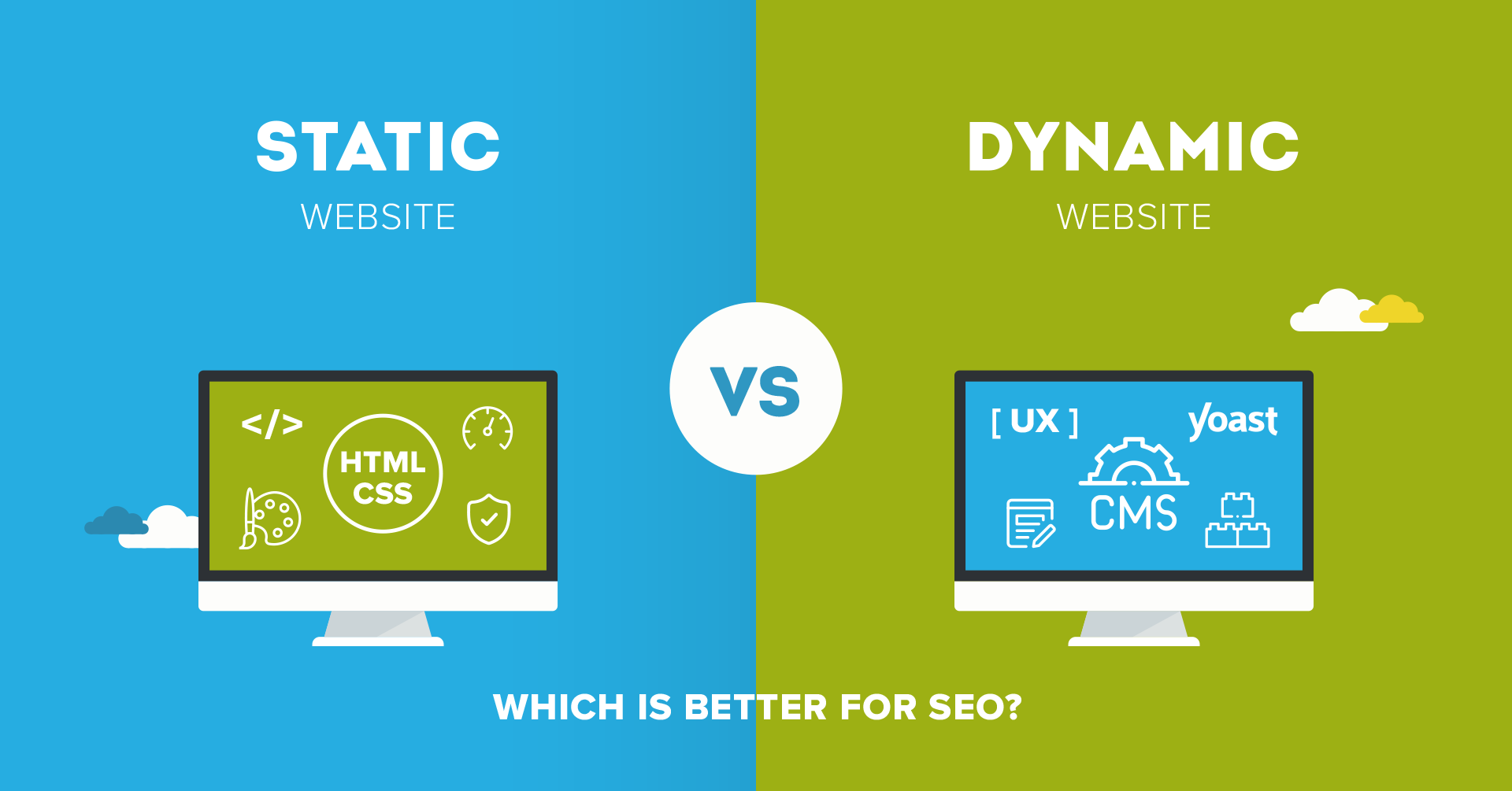 examples of static vs dynamic websites key differences explained
