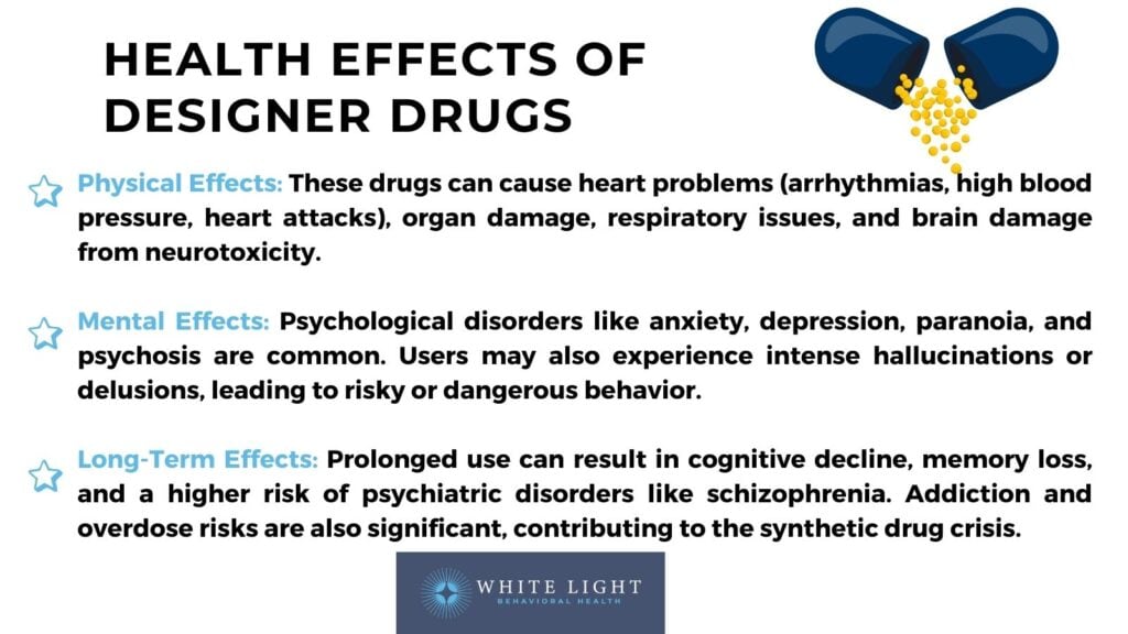 examples of synthetic drugs and their impact on health