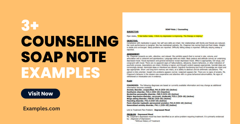 examples of therapy assessment for effective treatment
