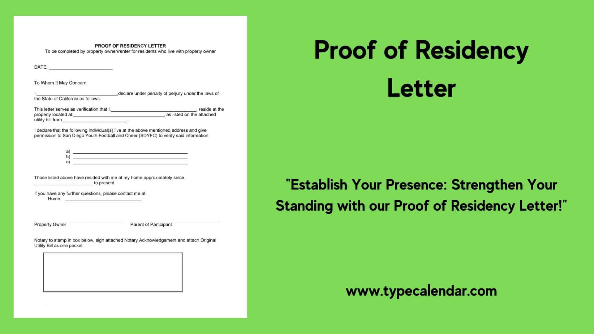 examples of what can be used as proof of residency