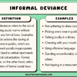Examples of What Is Informal Deviance in Everyday Life examples of what is informal deviance in everyday life