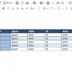 examples of word tables for better data organization