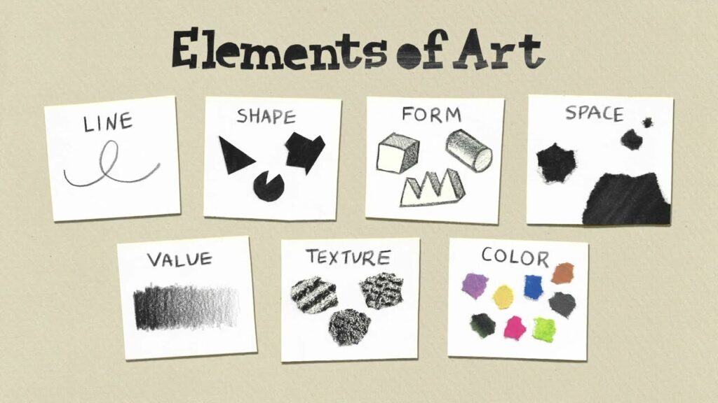 examples to name and describe the artistic elements of sculpture