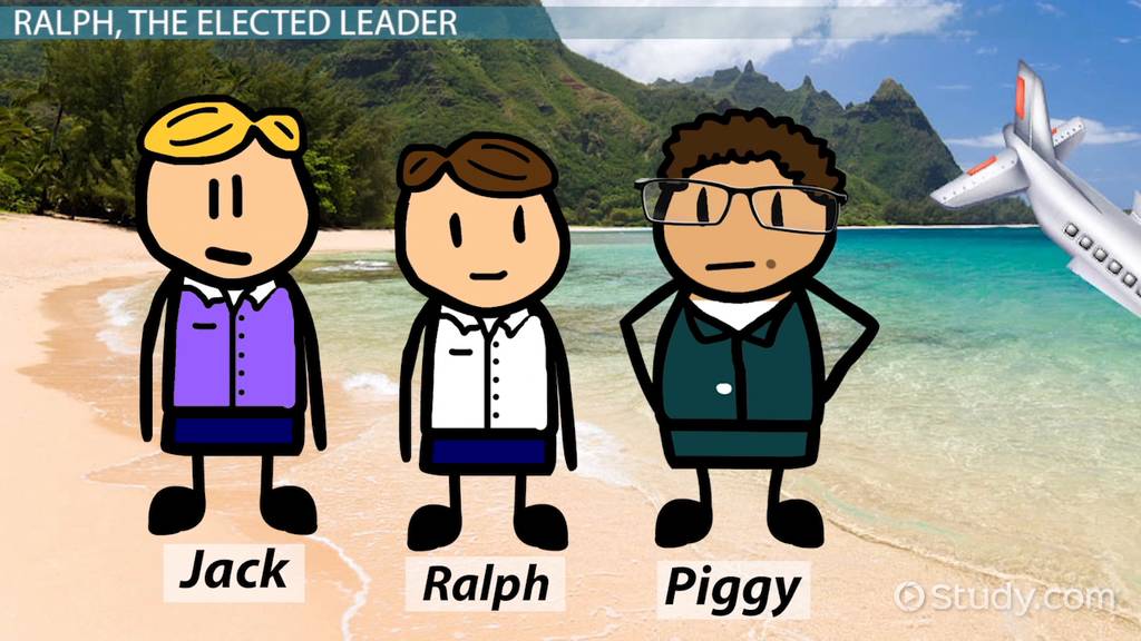 first leadership decisions in lord of the flies key characters