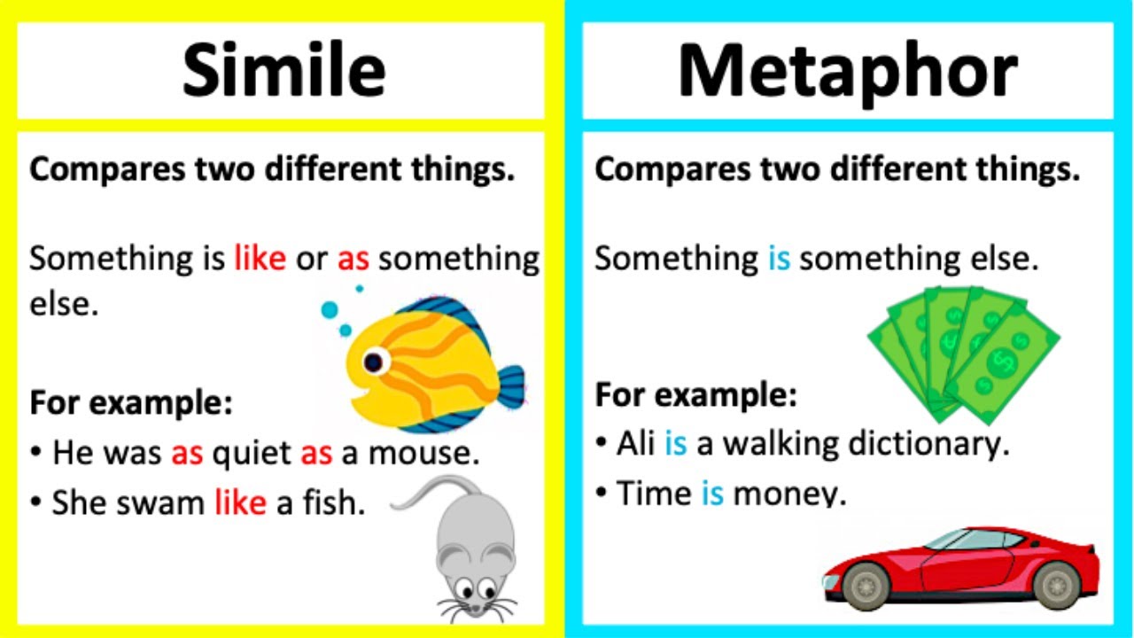 how metaphors and similes are both examples of