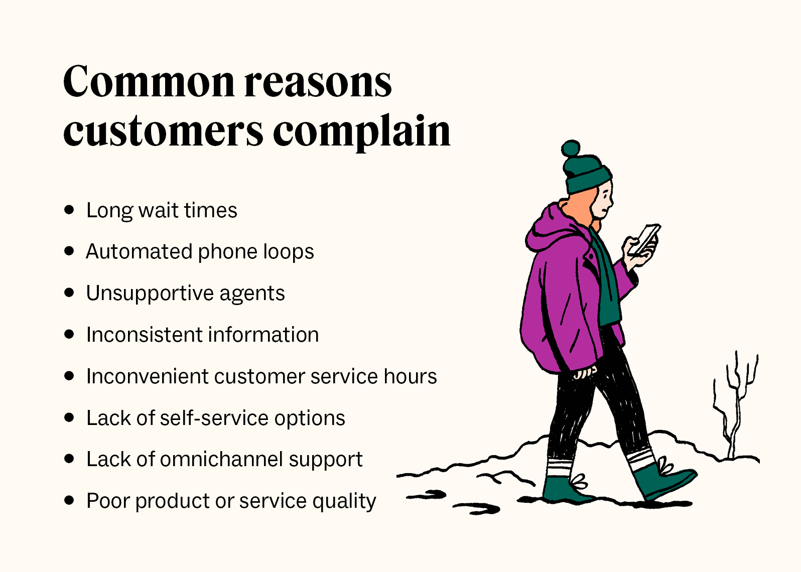 list of complaints examples and strategies