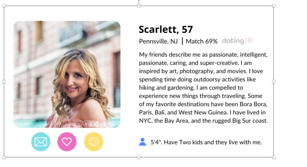 mature female dating profile examples that attract partners